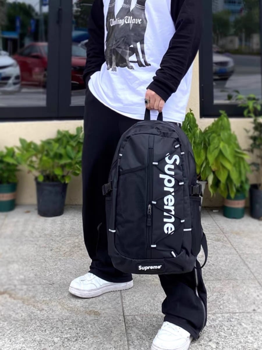 Supreme シュプリーム 17SS Cordura Ripstop Nylon Backpack Bag  コーデュラリップストップナイロンバックパック リュック ブラック
