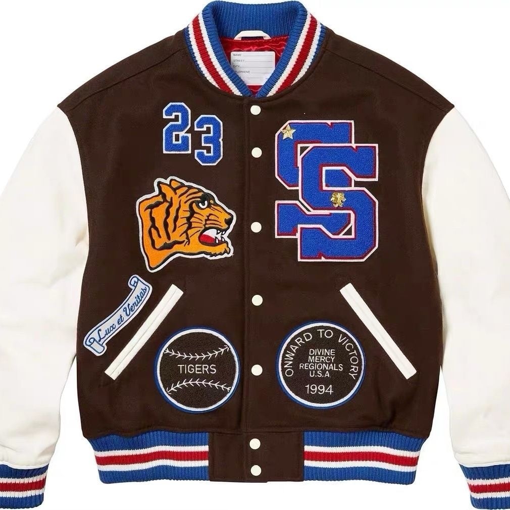 Supreme Tiger Varsity Jacket 23FW WEEK 1 インパクトのタイガーバー