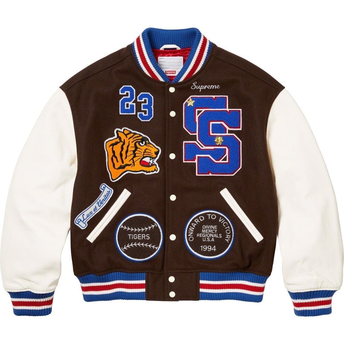 Supreme Tiger Varsity Jacket 23FW WEEK 1 インパクトのタイガーバー ...